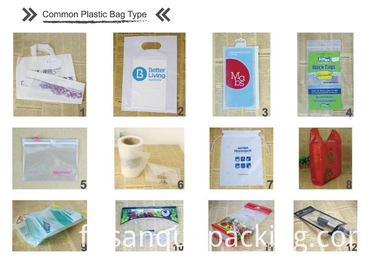 sacs en plastique plastic bags